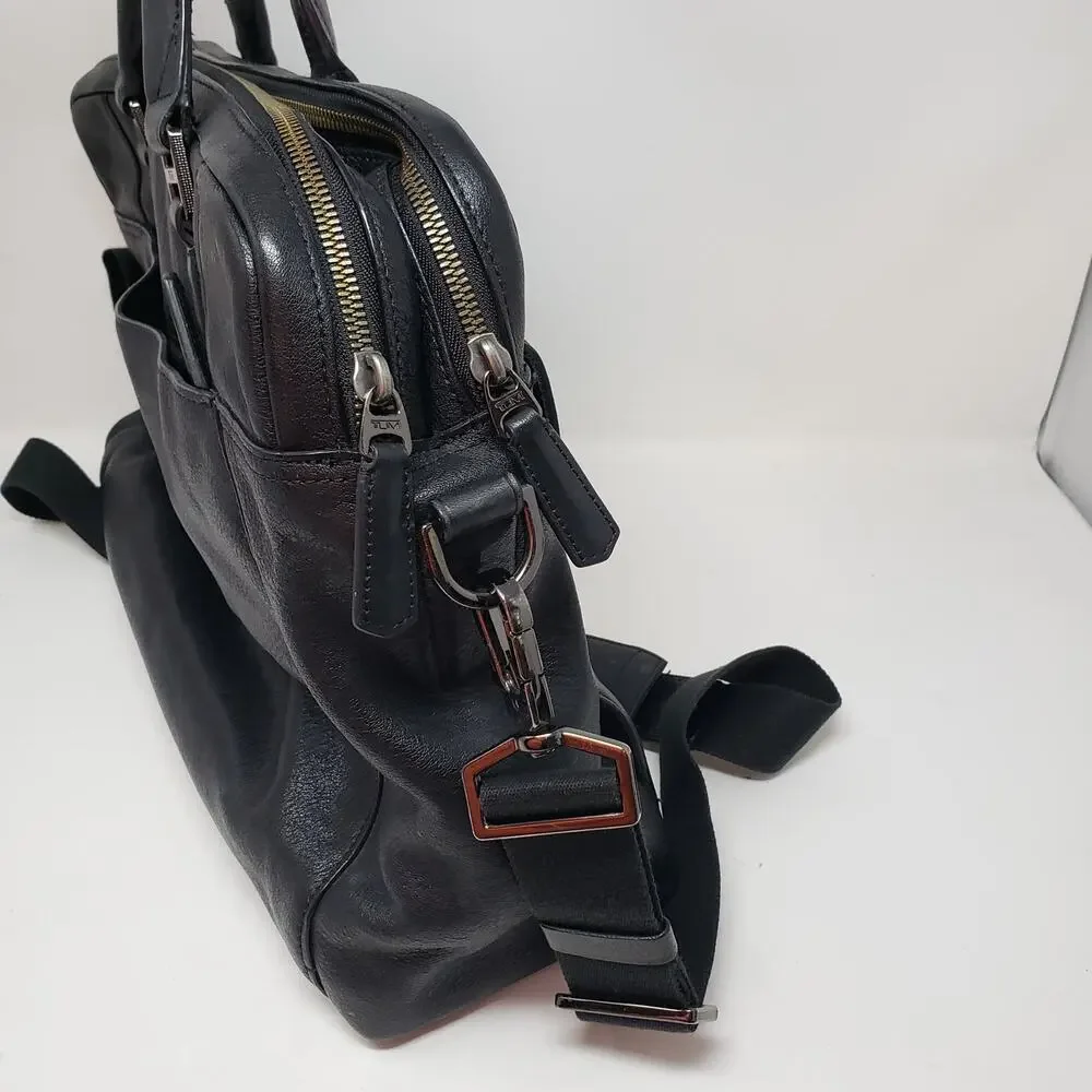 Tumi pebble leather
